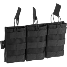 Tasca Tripla Porta Caricatori 5.56 (Nera)