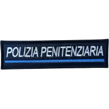 Ricamo a Velcro Rettangolare Polizia Penitenziaria