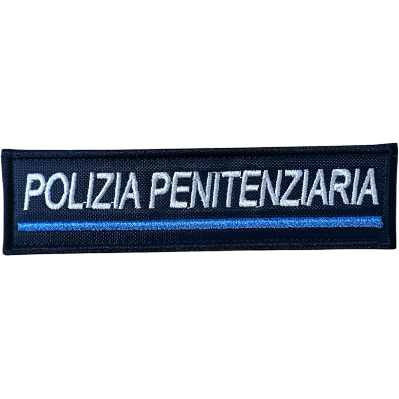 Ricamo a Velcro Rettangolare Polizia Penitenziaria
