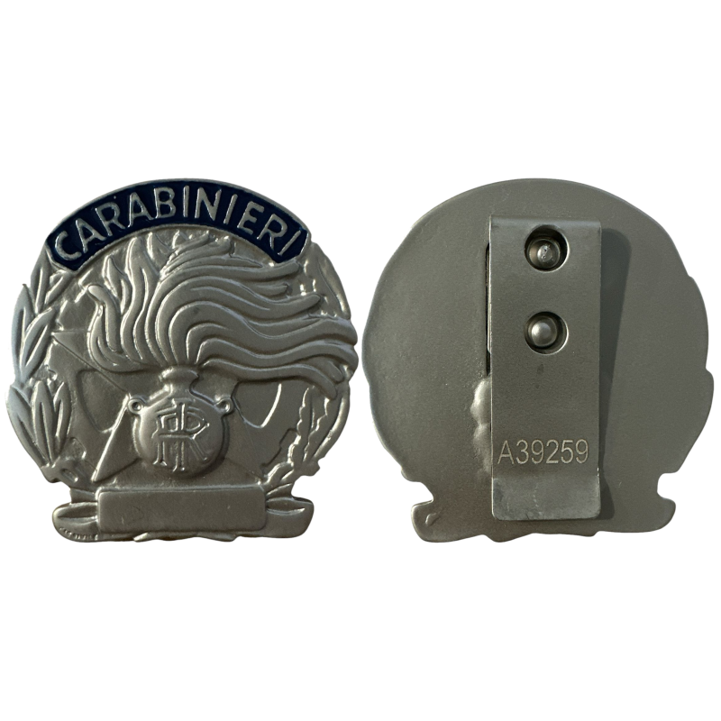 Ascot 007CC Placca Carabinieri Argento Satinato