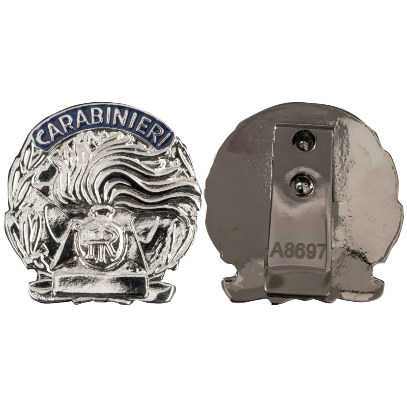 Ascot AS08 Placca Carabinieri Argento Lucido
