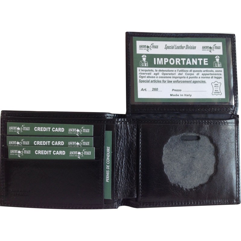 Ascot 260SP Portafoglio in Pelle Polizia Penitenziaria