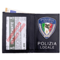 Ascot 400PL Mini Portafoglio in Pelle Polizia Locale Pegaso
