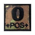 Patch Gruppo Sanguigno 0RH Pos