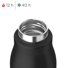 Bottiglia Thermos Acciaio Inossidabile Black Satinato 500 ml