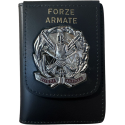 Portafoglio con placca Forze Armate