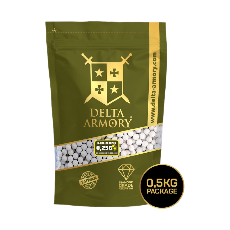 Delta Armory Pallini BIO Traccianti 0,25 1/2Kg 2000bb