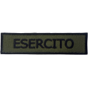 Patch Esercito Verde Oliva 12x3 cm