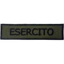 Patch Esercito Verde Oliva 12x3 cm