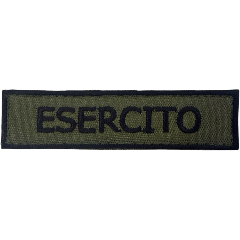 Patch Esercito Verde Oliva 12x3 cm