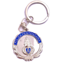 Portachiavi Polizia Penitenziaria Argentato