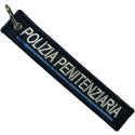 Portachiavi Polizia Penitenziaria Ricamato con Anello