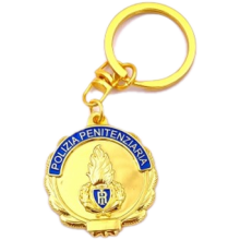 Portachiavi Polizia Penitenziaria Dorato