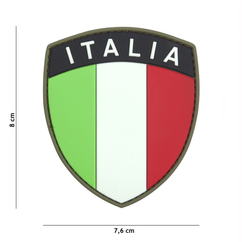 Patch PVC Scudetto Italia alta visibilità