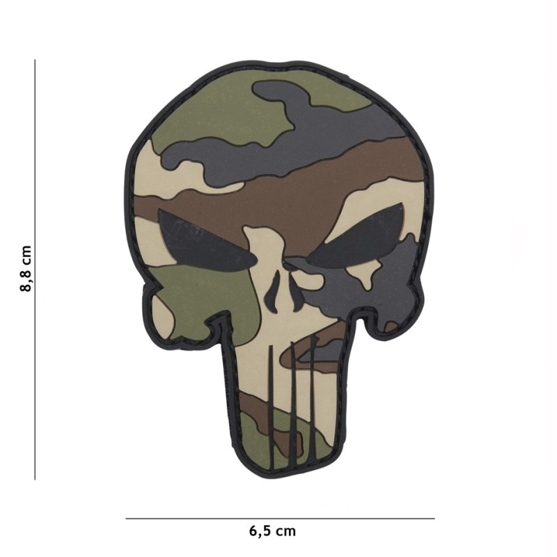 Patch Punisher Woodland Camo