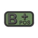 Patch PVC Blood B+ (OD)