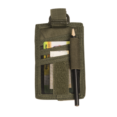 Porta Badge ID Patta Velcro Rimovibie (Nero)