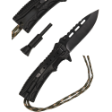 Coltello Survival Paracord & Fire Starter Miltec