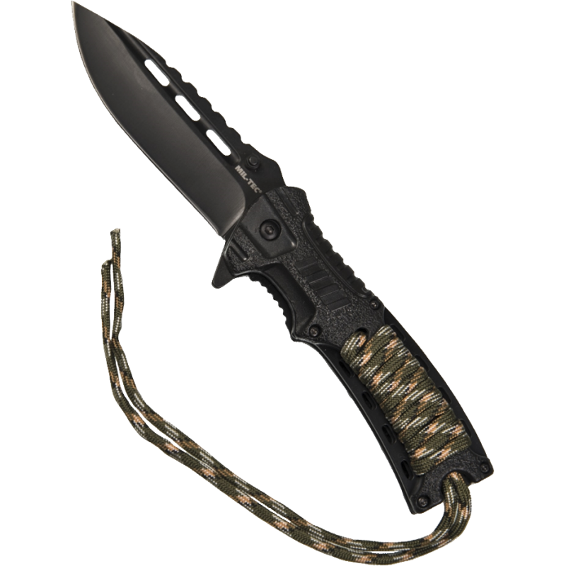 Coltello Survival Paracord & Fire Starter Miltec