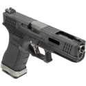G-Force 17 Silver Barrel Metal (Nera) GLOCK 17 WE GAS BLOW BACK