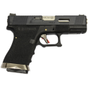 G-Force 19 Silver Barrel Metal (Nera) glock 19 we softair gas blowback