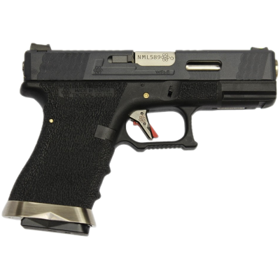 G-Force 19 Silver Barrel Metal (Nera) glock 19 we softair gas blowback