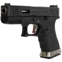 G-Force 19 Silver Barrel Metal (Nera) glock 19 we softair gas blowback