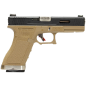 G-Force 17 Silver Barrel Metal (Tan/Nera) Glock 17 gas blowback we