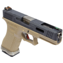 G-Force 17 Silver Barrel Metal (Tan/Nera) Glock 17 gas blowback we