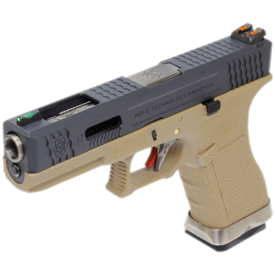 G-Force 17 Silver Barrel Metal (Tan/Nera) Glock 17 gas blowback we
