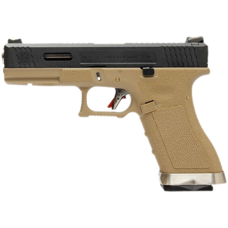 G-Force 17 Silver Barrel Metal (Tan/Nera) Glock 17 gas blowback we