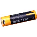 Batteria Ricaricabile 2600mAh 18650 Li-on MICRO Usb FENIX
