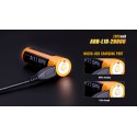 Batteria Ricaricabile 2600mAh 18650 Li-on MICRO Usb FENIX