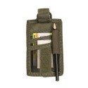 Porta Badge ID Patta Velcro Rimovibie (Nero)
