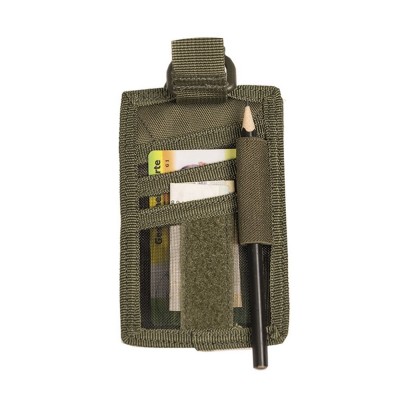 Porta Badge ID Patta Velcro Rimovibie (Nero)