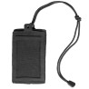 Porta Badge ID Patta Velcro Rimovibie (Nero)