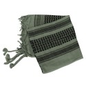 Mil-Tec Kefiah Shemag 100% Cotone Olive/Nera | ArmySport