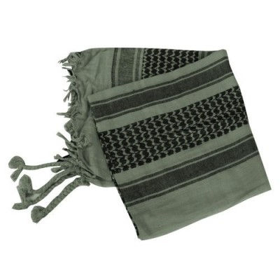 Mil-Tec Kefiah Shemag 100% Cotone Olive/Nera | ArmySport