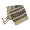 Mil-Tec Kefiah Shemag 100% Cotone Khaki/Nera | ArmySport