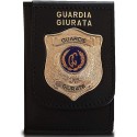Guardia Giurata Portafoglio con Placca