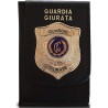 Guardia Giurata Portafoglio con Placca