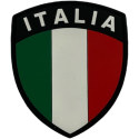 Scudetto Italia PVC sfondo nero