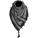 Mil-Tec Kefiah Shemag 100% Cotone Bianca/Nera | ArmySport