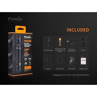 PD36R Torcia Led 1600 Lumen FENIX