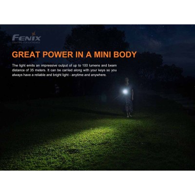 E01 V2.0 Torcia Led 100 Lumen FENIX