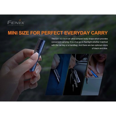 E01 V2.0 Torcia Led 100 Lumen FENIX