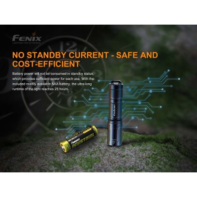 E01 V2.0 Torcia Led 100 Lumen FENIX