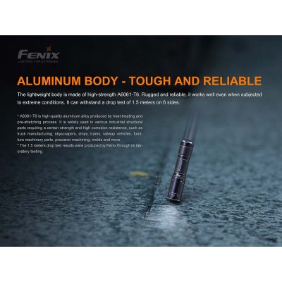 E01 V2.0 Torcia Led 100 Lumen FENIX