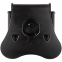 Amomax Porta Caricatore Doppio G17 con Paddle (Nero)