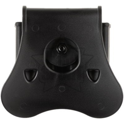 Amomax Porta Caricatore Doppio G17 con Paddle (Nero)